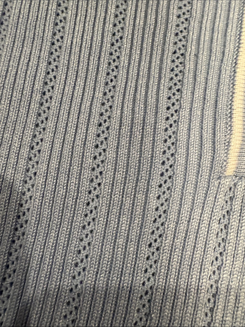 Light Blue Short Sleeve Knit Top/Sweater - Picture 4 of 4